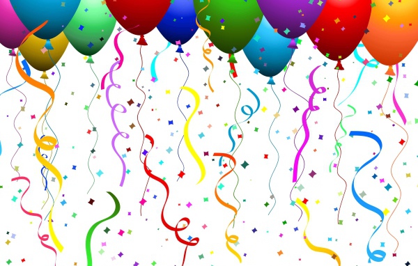 Картинка с шарами на день рождения