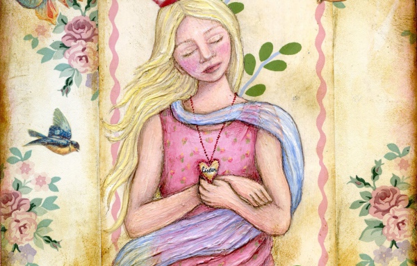 Принцесса с сердечком на день рождения