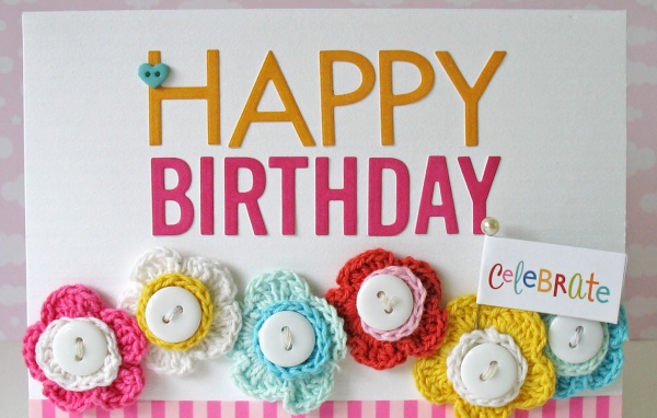 Сладкая открытка на день рождения