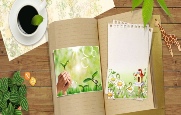 Вегетарианская открытка на день рождения