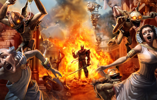 Хэллоуин монстры атакуют людей