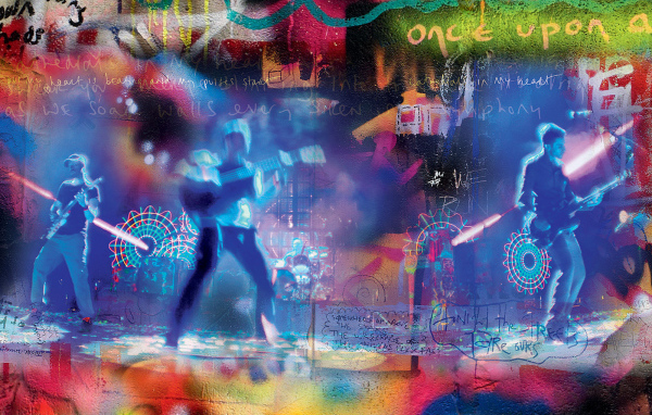 Coldplay стиле граффити