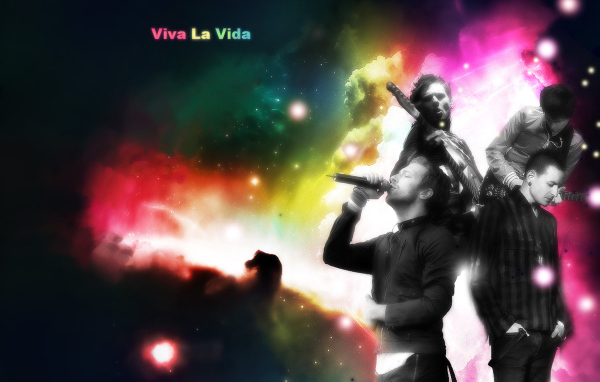 Coldplay группа в огнях