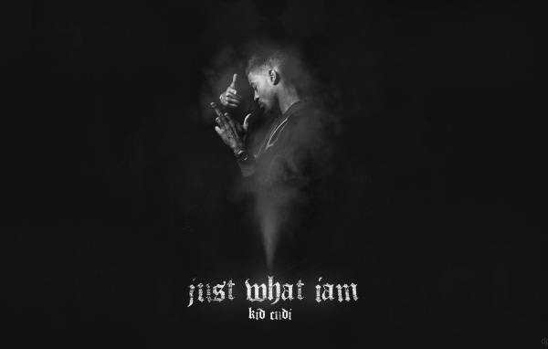 Kid Cudi на черном фоне