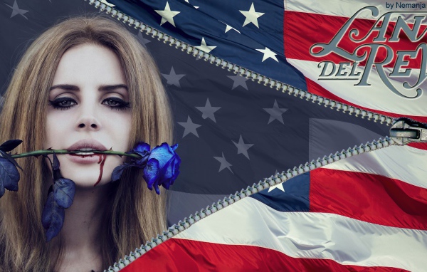 Lana Del Rey голубая роза