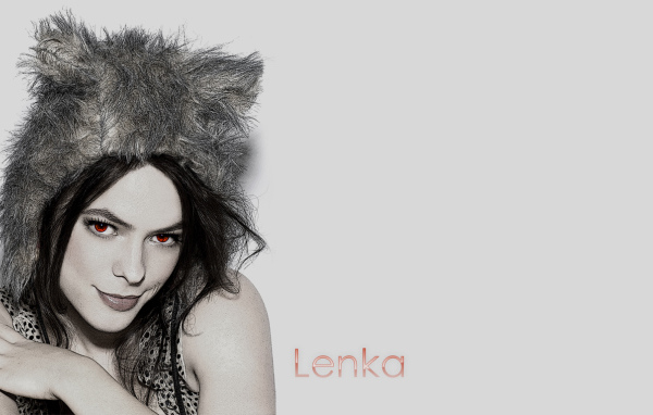 Lenka in woolen hat