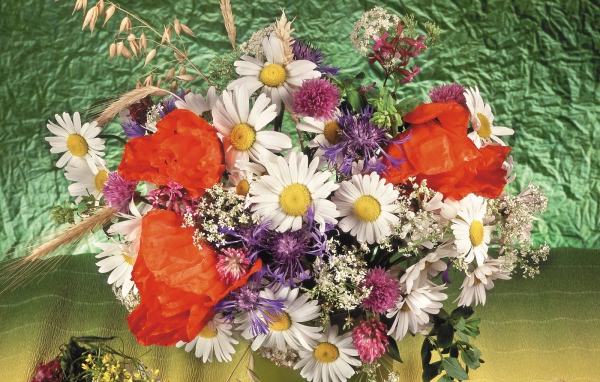 Букет из ромашек и других цветов
