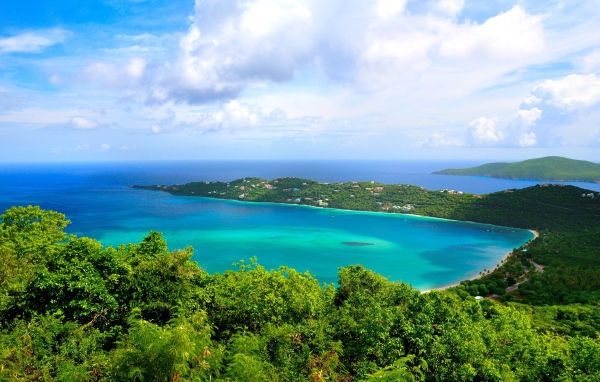 Зеленое побережье океана