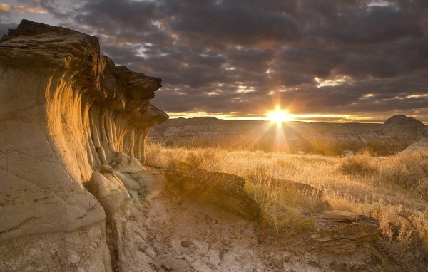Закат в туче