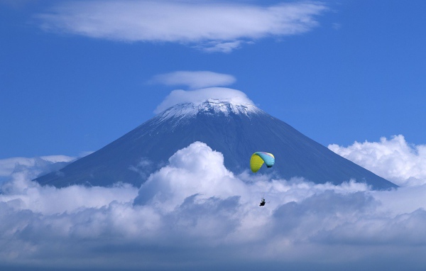 Вулкан в Японии