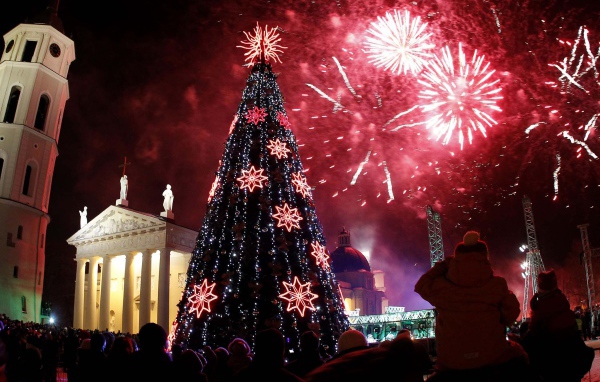 Новогодняя елка в Вильнюсе 2014
