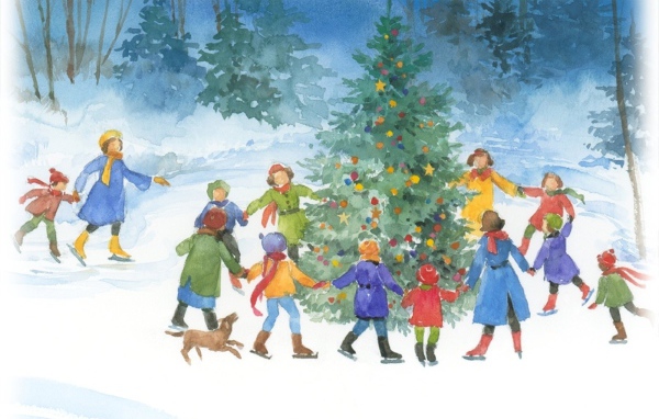 Хоровод вокруг Новогодней елки 2014