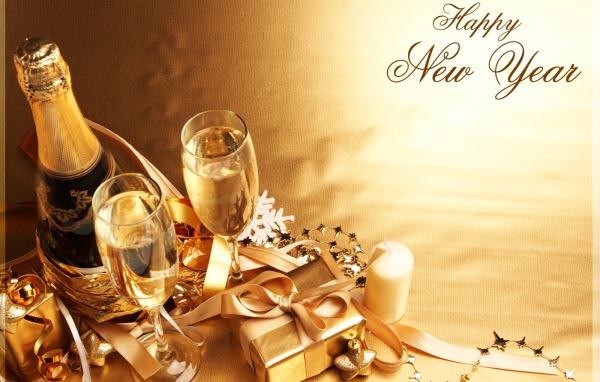 Счастливого Нового Года, праздничная картинка