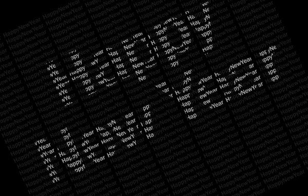 Счастливого нового года, чёрный фон