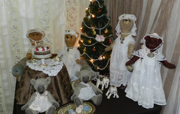 Bатные елочные игрушки