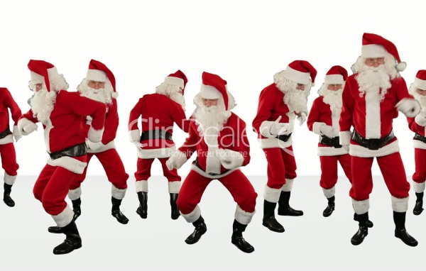 Дед мороз танцует
