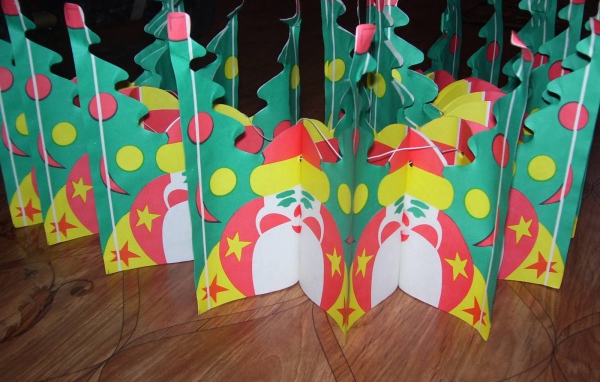 Дед мороз гирлянда