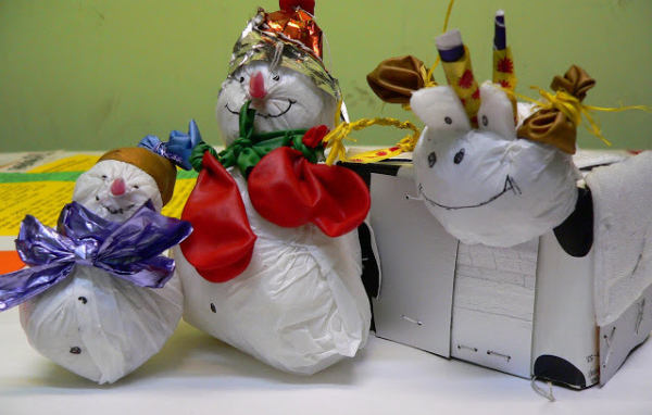 Kартонные елочные игрушки