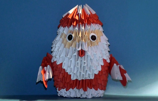 Oригами дед мороз