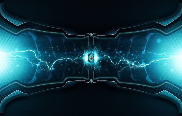 Абстракция с молнией