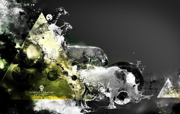 Фотоиллюстрация с животными