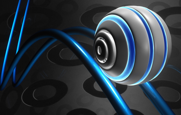 Шар катится по рельсам