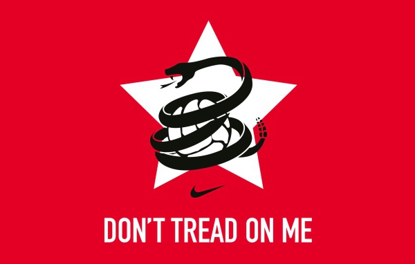 не наступать на меня Nike логотип