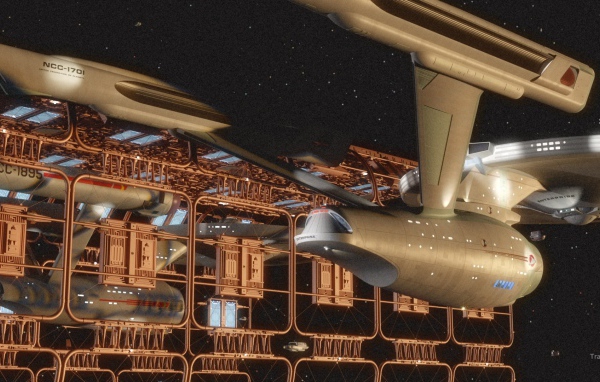 Космический корабль на стоянке