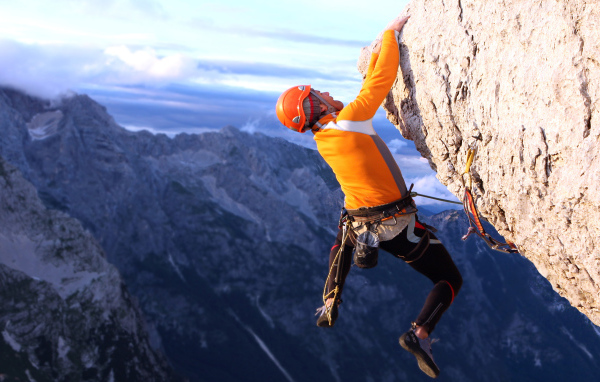 Фотография скалолаза