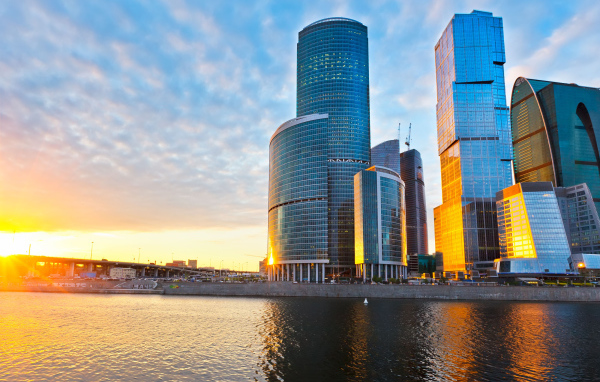 Москва на закате