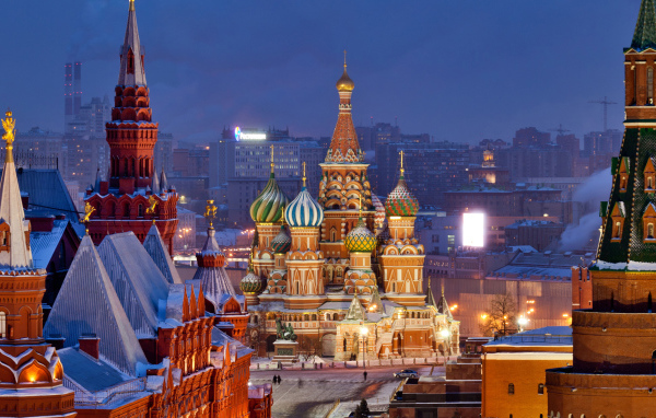 Москва в зимнее время