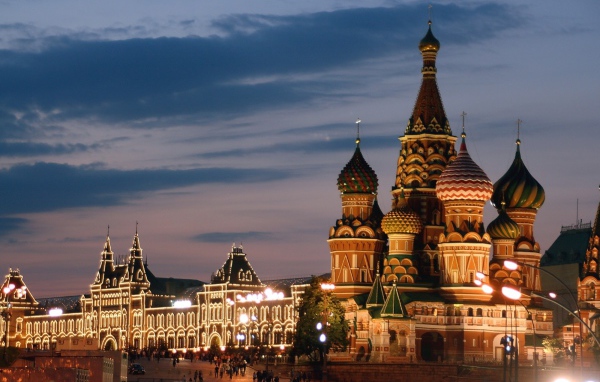 Московский пейзаж вечером