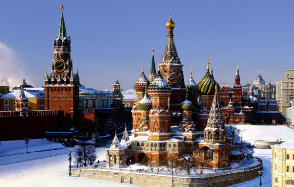 Московский Кремль под снегом