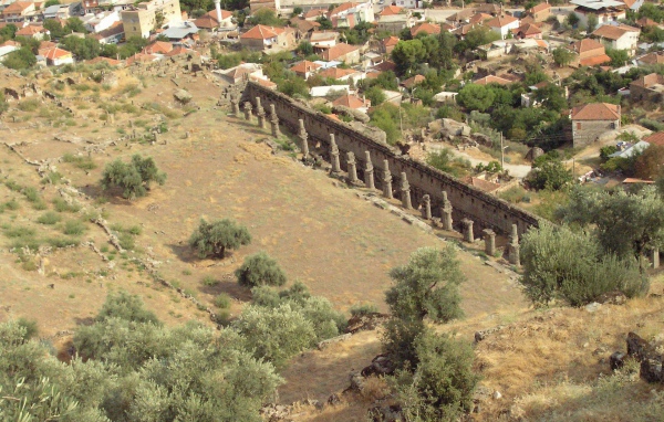 Руины с воздуха Агора Турция