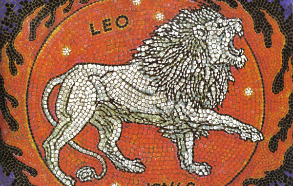 Лев, мозаика