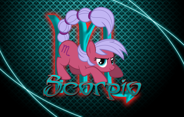 Скорпион, детский рисунок