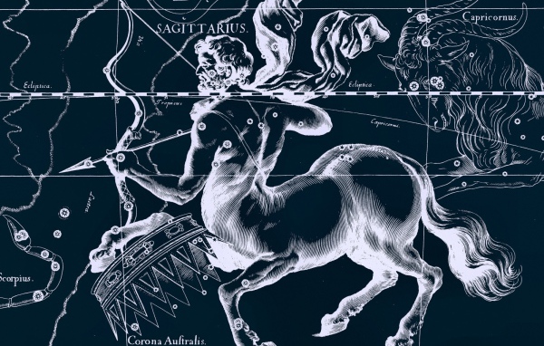 Карта звездного неба стрелец