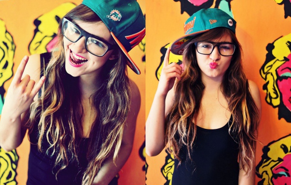 Молодая девушка, swag