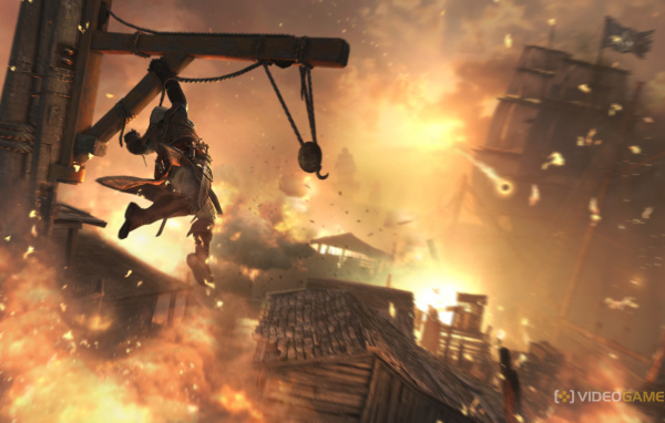 Assassin's creed IV огонь