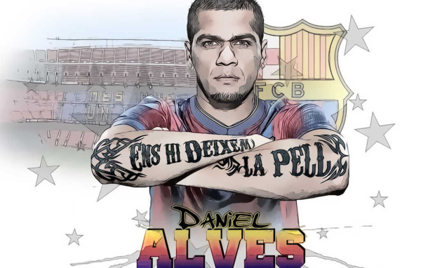 Барселона Даниэл Алвес татуировки