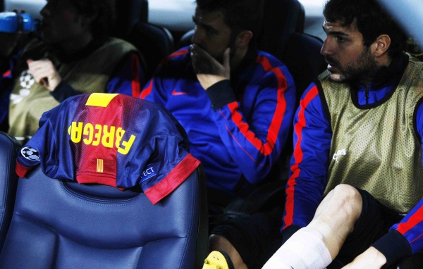 Барселона Франсеск Фабрегас в машине