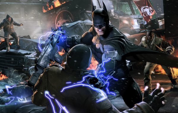 Batman: Arkham orgins битва