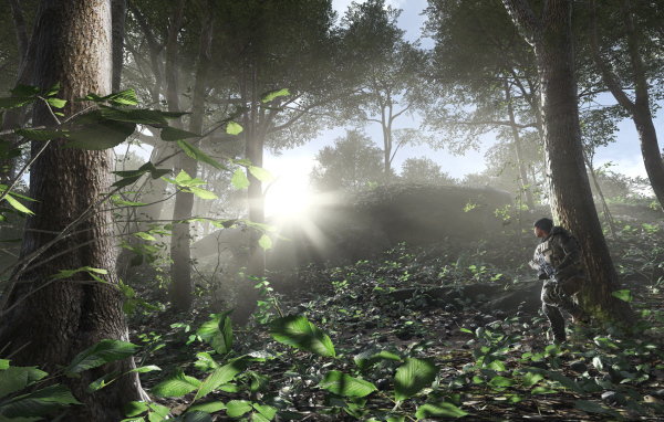 Battlefield 4 солдат в лесу