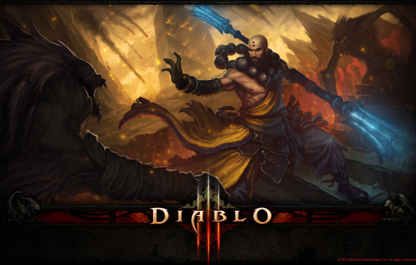 Diablo III: монах использует заклинание