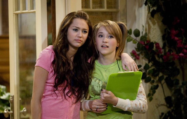 Emily Osment and Miley Cyrus, TV series Hannah Montana