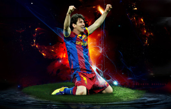 Football player of Barcelona Lionel Messi