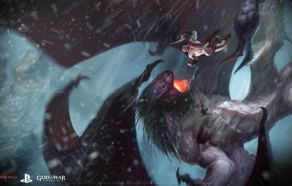 God of War: Ascension: борьба с драконом