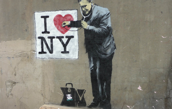 Граффити, Бэнкси любит Нью-Йорк