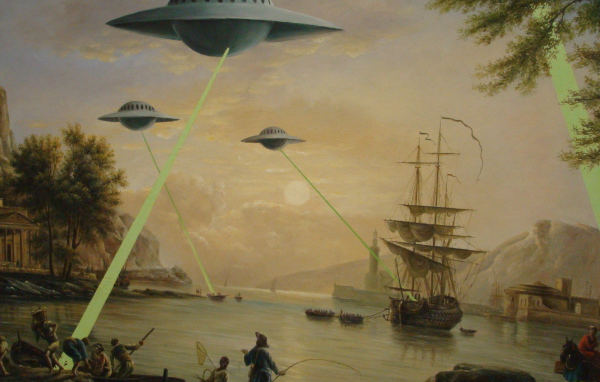 Граффити НЛО в далёком прошлом