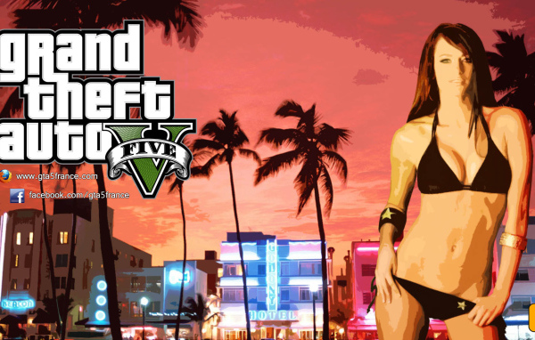 Grand Theft Auto V красотка в черном